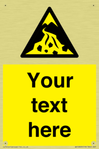 Custom Warning: Debris flow zone